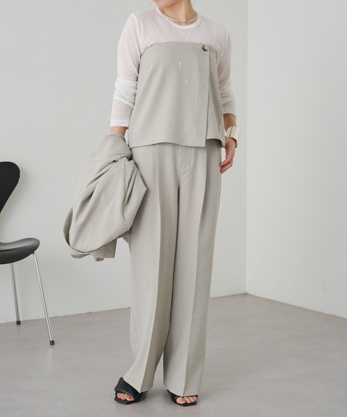 Omekashi（オメカシ）の「2WAY TRビスチェ（チューブトップ・レディース・ベージュ/ライトグレー・FREE）」の17枚目の写真