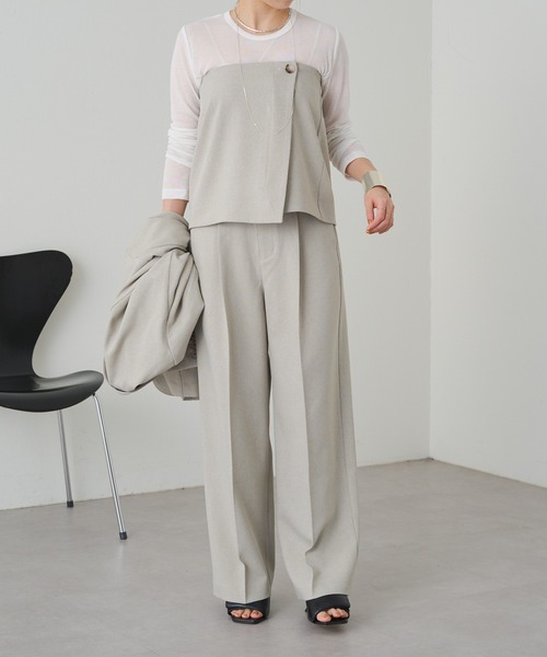 Omekashi（オメカシ）の「2WAY TRビスチェ（チューブトップ・レディース・ベージュ/ライトグレー・FREE）」の16枚目の写真