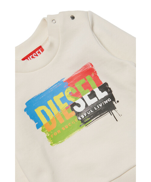 DIESEL（ディーゼル）の「ベビー スウェット SKANDB（スウェット・キッズ・オフホワイト/ブラック・18M/12M/36M/24M）」の5枚目の写真