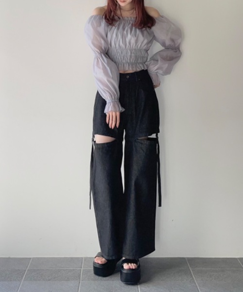 one way（ワンウェイ）の「セパレートデニムパンツ（デニムパンツ・レディース・ブルー/ブラック/ライトブルー/ブルー系その他・SMALL/MEDIUM）」の14枚目の写真