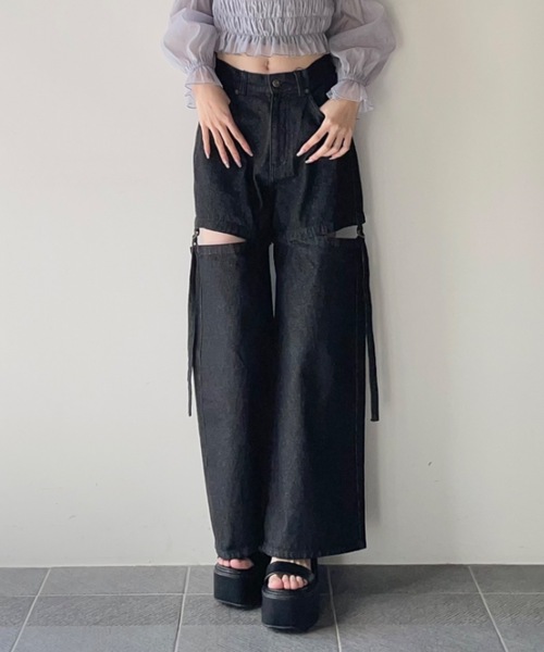 one way（ワンウェイ）の「セパレートデニムパンツ（デニムパンツ・レディース・ブルー/ブラック/ライトブルー/ブルー系その他・SMALL/MEDIUM）」の15枚目の写真