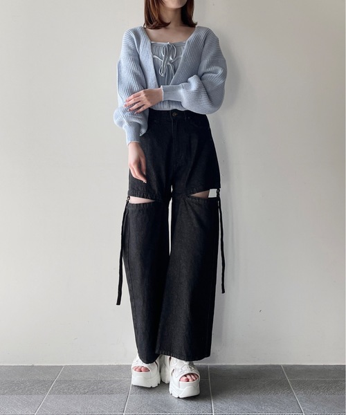 one way（ワンウェイ）の「セパレートデニムパンツ（デニムパンツ・レディース・ブルー/ブラック/ライトブルー/ブルー系その他・SMALL/MEDIUM）」の16枚目の写真