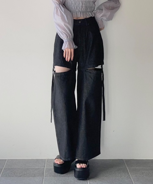 one way（ワンウェイ）の「セパレートデニムパンツ（デニムパンツ・レディース・ブルー/ブラック/ライトブルー/ブルー系その他・SMALL/MEDIUM）」の21枚目の写真