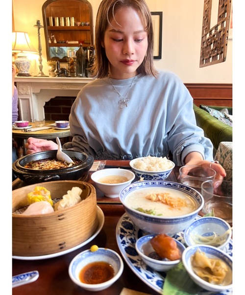 jumelle（ジュメロ）の「ribbon necklace（ネックレス・レディース・シルバー・FREE）」の5枚目の写真