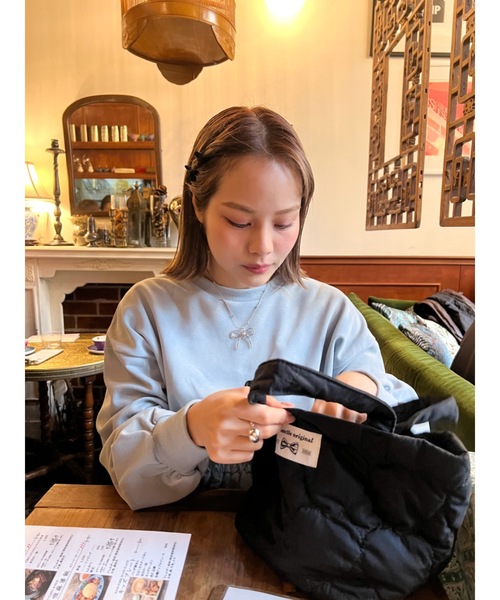 jumelle（ジュメロ）の「ribbon necklace（ネックレス・レディース・シルバー・FREE）」の8枚目の写真