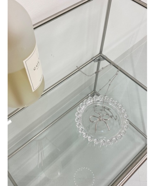 jumelle（ジュメロ）の「ribbon necklace（ネックレス・レディース・シルバー・FREE）」の14枚目の写真