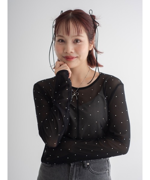 jumelle（ジュメロ）の「ribbon necklace（ネックレス・レディース・シルバー・FREE）」の19枚目の写真