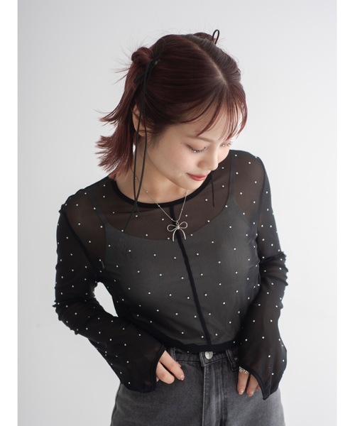 jumelle（ジュメロ）の「ribbon necklace（ネックレス・レディース・シルバー・FREE）」の22枚目の写真