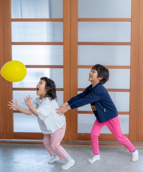 and D. petit main(アンドディープティマイン)の「【防汚加工】デイリーリブレギンス(レギンス/スパッツ・キッズ・ホワイト/ブラック/ブルーグレー/エメラルド/ベビーピンク/トップグレー/レモンイエロー/ブルー・120cm/110cm/100cm/90cm/130cm)」の22枚目の写真