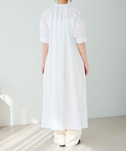 FREAK'S STORE（フリークスストア）の「WEB限定　インド 組紐ボタン スキッパーワンピース（ワンピース・レディース・グリーン/ブラック/ブルー/オフホワイト/オレンジ/イエロー・SMALL/MEDIUM）」の22枚目の写真