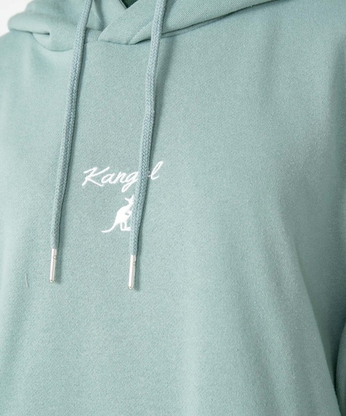 KANGOL(カンゴール)の「【KANGOL/カンゴール】 フェイクレイヤード 袖プリント ビッグシルエット 裏毛フーディー プルオーバーパーカー(パーカー・メンズ・ライトグリーン/グレー/ブラック・X-LARGE/MEDIUM/LARGE)」の10枚目の写真