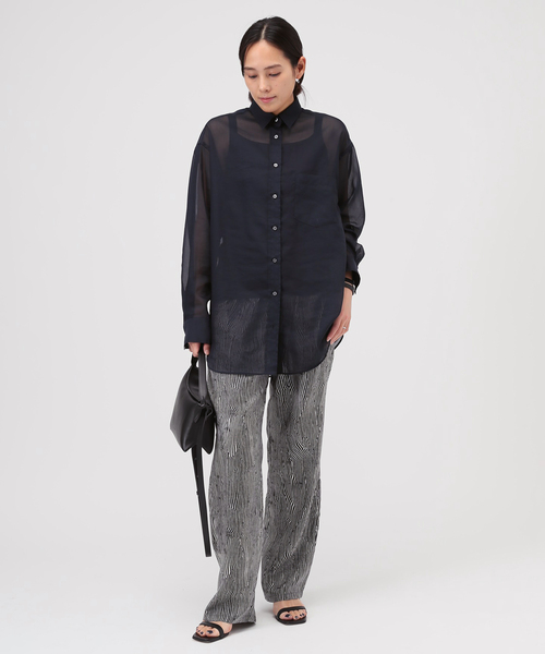 BANANATIME / バナナタイム】ベントストライプイージーパンツ