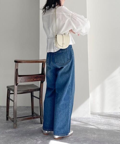 fredy emue（フレディエミュ）の「袖チュールクロップドブラウス（シャツ/ブラウス・レディース・オフホワイト/ブラック/ブルー系その他・38）」の8枚目の写真