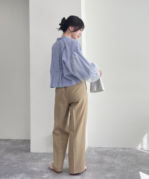 fredy emue（フレディエミュ）の「袖チュールクロップドブラウス（シャツ/ブラウス・レディース・オフホワイト/ブラック/ブルー系その他・38）」の17枚目の写真