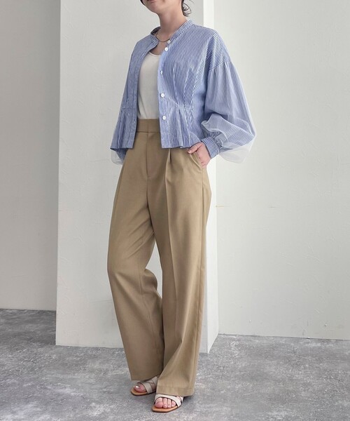 fredy emue（フレディエミュ）の「袖チュールクロップドブラウス（シャツ/ブラウス・レディース・オフホワイト/ブラック/ブルー系その他・38）」の19枚目の写真