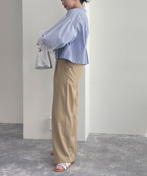 fredy emue（フレディエミュ）の「袖チュールクロップドブラウス（シャツ/ブラウス・レディース・オフホワイト/ブラック/ブルー系その他・38）」の20枚目の写真