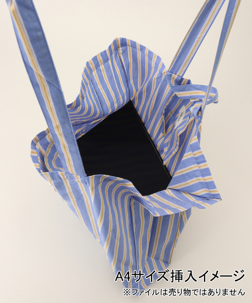 SLOBE citron.(スローブシトロン)の「《追加》SLOBE citron. ランドリートートバッグ(トートバッグ・レディース・サックスブルー/ピンク・FREE)」の10枚目の写真