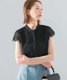 URBAN RESEARCH ROSSO WOMEN | 『一部WEB限定カラー』ウォッシャブルヨークレースブラウス(シャツ/ブラウス)