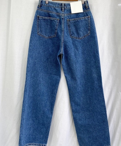 LYEON(リヨン)の「リボン抜染セミワイドデニム(デニムパンツ・レディース・ブルー・SMALL/MEDIUM/LARGE)」の6枚目の写真
