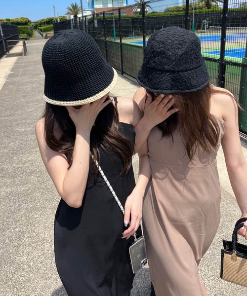 non-hedge（ノンヘッジ）の「スリット入りロングキャミワンピース（ワンピース・レディース・モカ/ベージュ/ブラック/チャコールグレー・FREE）」の15枚目の写真