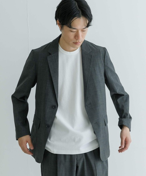 URBAN RESEARCH(アーバンリサーチ)の「『UR TECH DRYLUXE』DRY LUXE 2B JACKET(その他アウター・メンズ・オフホワイト/チャコールグレー/ネイビー・SMALL/MEDIUM/LARGE)」の2枚目の写真