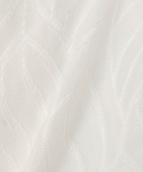 NICOLE white（ニコルホワイト）の「シアージャガードチュニックブラウス（シャツ/ブラウス・レディース・ブラック/オフホワイト/ブルー・FREE）」の11枚目の写真