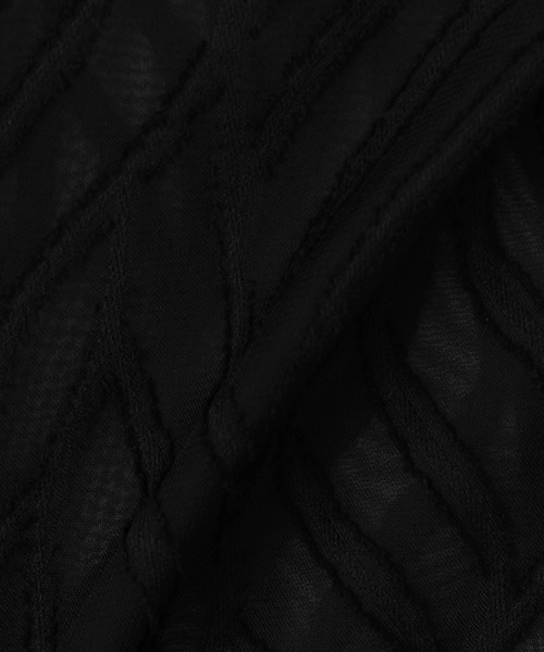 NICOLE white（ニコルホワイト）の「シアージャガードチュニックブラウス（シャツ/ブラウス・レディース・ブラック/オフホワイト/ブルー・FREE）」の12枚目の写真