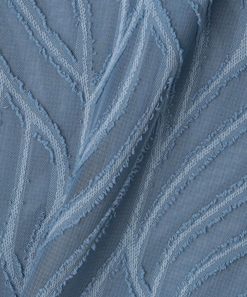 NICOLE white（ニコルホワイト）の「シアージャガードチュニックブラウス（シャツ/ブラウス・レディース・ブラック/オフホワイト/ブルー・FREE）」の13枚目の写真