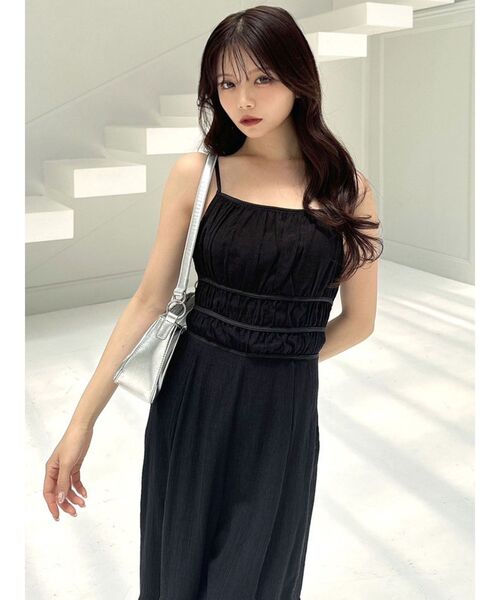 RESEXXY(リゼクシー)の「シフォンキャミコンビネゾン(つなぎ/オールインワン・レディース・ブラック/アイボリー/その他1・FREE)」の10枚目の写真