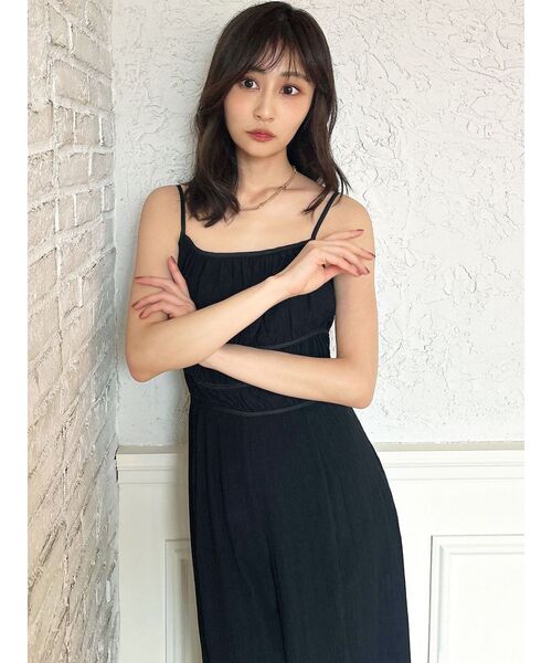 RESEXXY(リゼクシー)の「シフォンキャミコンビネゾン(つなぎ/オールインワン・レディース・ブラック/アイボリー/その他1・FREE)」の15枚目の写真