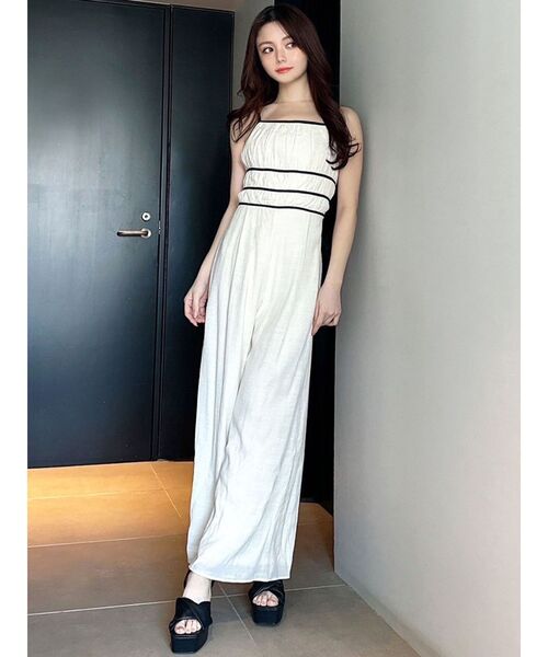 RESEXXY(リゼクシー)の「シフォンキャミコンビネゾン(つなぎ/オールインワン・レディース・ブラック/アイボリー/その他1・FREE)」の19枚目の写真