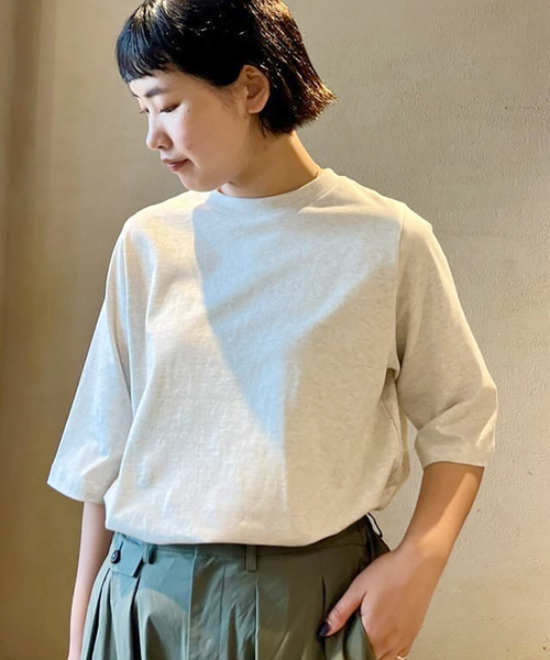 journal standard luxe ソフトジャージー クルーネックT ソフトジャージー クルーネックT（Tシャツ／カットソー