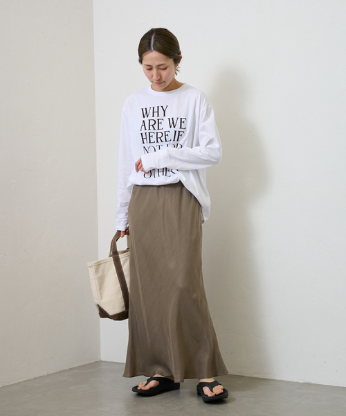 FRAMeWORK(フレームワーク)の「≪追加≫フィブリルキュプラバイアススカート2(スカート・レディース・モカ/ブラック・38/36/40)」の5枚目の写真