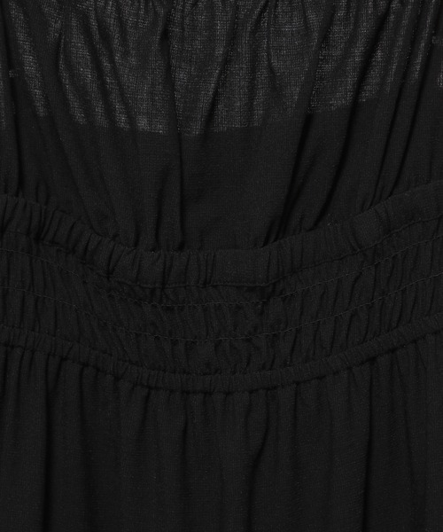 mysty woman（ミスティウーマン）の「ギャザーキャミワンピース　128572（ワンピース・レディース・ブラック/ベージュ系その他/ピンク・FREE）」の8枚目の写真