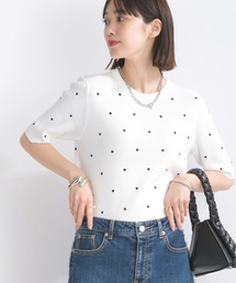 PICCIN PERLA | ハート柄刺繍リブニット(ニット/セーター)