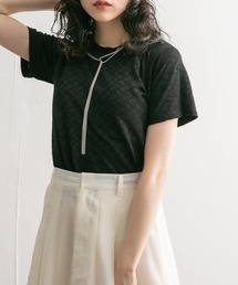 KBF | ステッチデザインシャーリングTEE(Tシャツ/カットソー)
