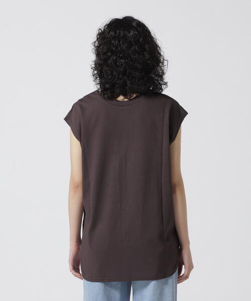 DROIT BELLO（ドロイトベロ）の「DROIT BELLO（ドロイトベロ）PHOTOフレンチTシャツ（Tシャツ/カットソー・レディース・ホワイト/チャコールグレー・F）」の6枚目の写真