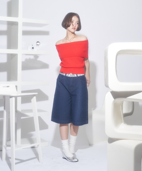 レースデニムパンツ レースデニムパンツ（デニムパンツ）｜JUST A NOON（ジャスト