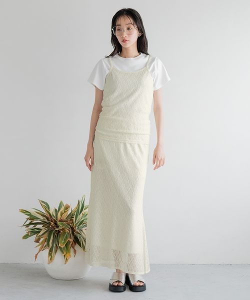 LOWRYS FARM（ローリーズファーム）の「レイヤードレースキャミ