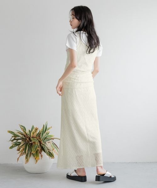 LOWRYS FARM（ローリーズファーム）の「レイヤードレースキャミ 131319