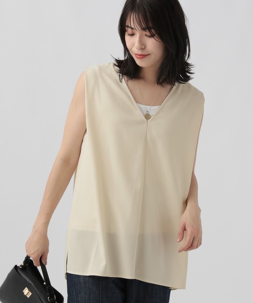 Elura（エルーラ）の「サラサラサマーレイヤードプルオーバー/105364（シャツ/ブラウス・レディース・ブラック/ダークネイビー/ホワイト・FREE）」の16枚目の写真