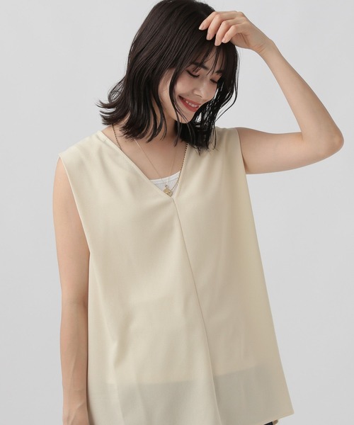 Elura（エルーラ）の「サラサラサマーレイヤードプルオーバー/105364（シャツ/ブラウス・レディース・ブラック/ダークネイビー/ホワイト・FREE）」の15枚目の写真