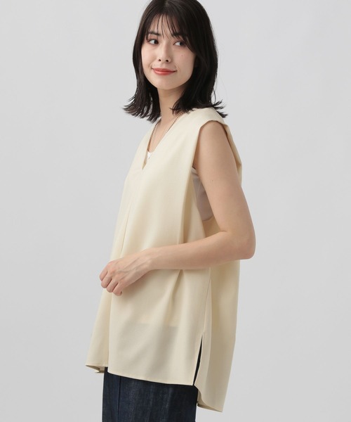 Elura（エルーラ）の「サラサラサマーレイヤードプルオーバー/105364（シャツ/ブラウス・レディース・ブラック/ダークネイビー/ホワイト・FREE）」の14枚目の写真