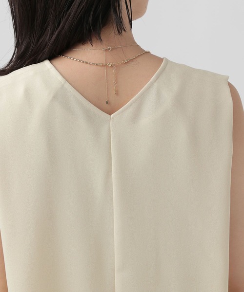 Elura（エルーラ）の「サラサラサマーレイヤードプルオーバー/105364（シャツ/ブラウス・レディース・ブラック/ダークネイビー/ホワイト・FREE）」の7枚目の写真