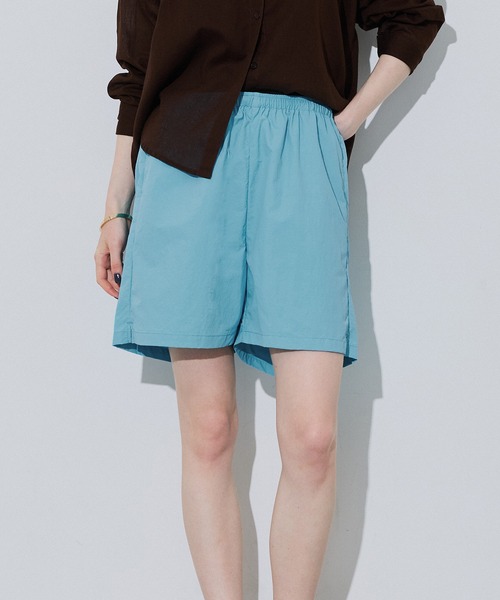 coca(coca)(コカ)の「\撥水・再入荷/ ワッシャーナイロンショーツ(その他パンツ・レディース・ブラック/ライトベージュ/ブラウン/A/ダークブラウン/ブルー/イエロー・M/L/S)」の5枚目の写真