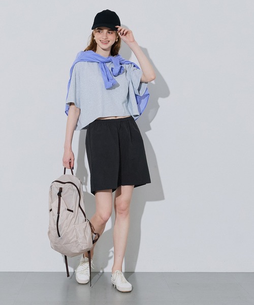 coca(coca)(コカ)の「\撥水・再入荷/ ワッシャーナイロンショーツ(その他パンツ・レディース・ブラック/ライトベージュ/ブラウン/A・M/L/S)」の6枚目の写真