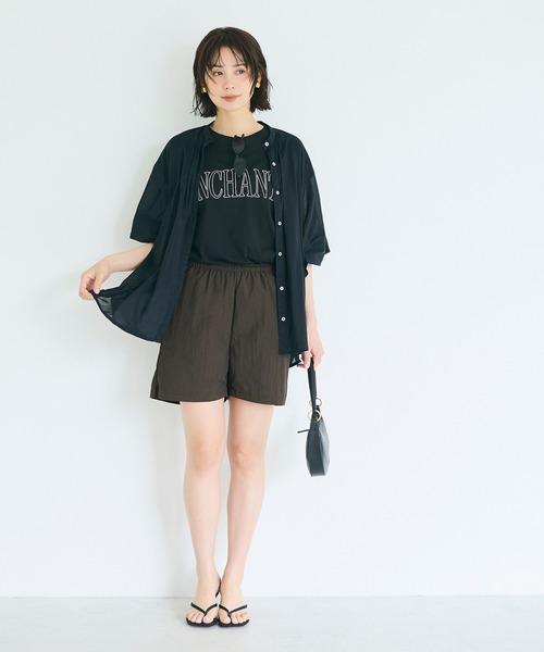 coca(coca)(コカ)の「\撥水・再入荷/ ワッシャーナイロンショーツ(その他パンツ・レディース・ブラック/ライトベージュ/ブラウン/A・M/L/S)」の14枚目の写真