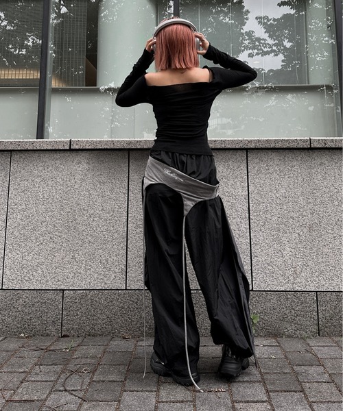 jiasecond.】ラグランオフショルシアートップス / トップス