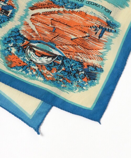 BEAMS BOY（ビームスボーイ）の「BINDU / マップ プリント バンダナ 24FW（バンダナ/スカーフ・レディース・ベージュ/オフホワイト/ブルー・ONE SIZE）」の6枚目の写真