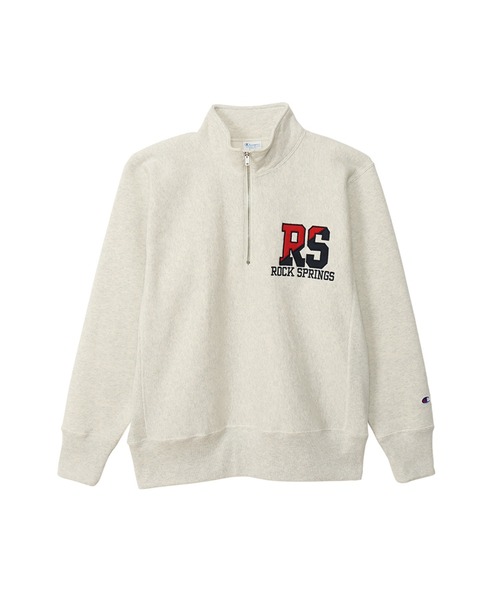 Champion(チャンピオン)の「【Champion/チャンピオン】メンズ リバースウィーブ(R) ハーフジップスウェットシャツ(スウェット・メンズ・ブラック/ダークネイビー/シルバーグレー/オートミール・MEDIUM/LARGE/X-LARGE)」の3枚目の写真
